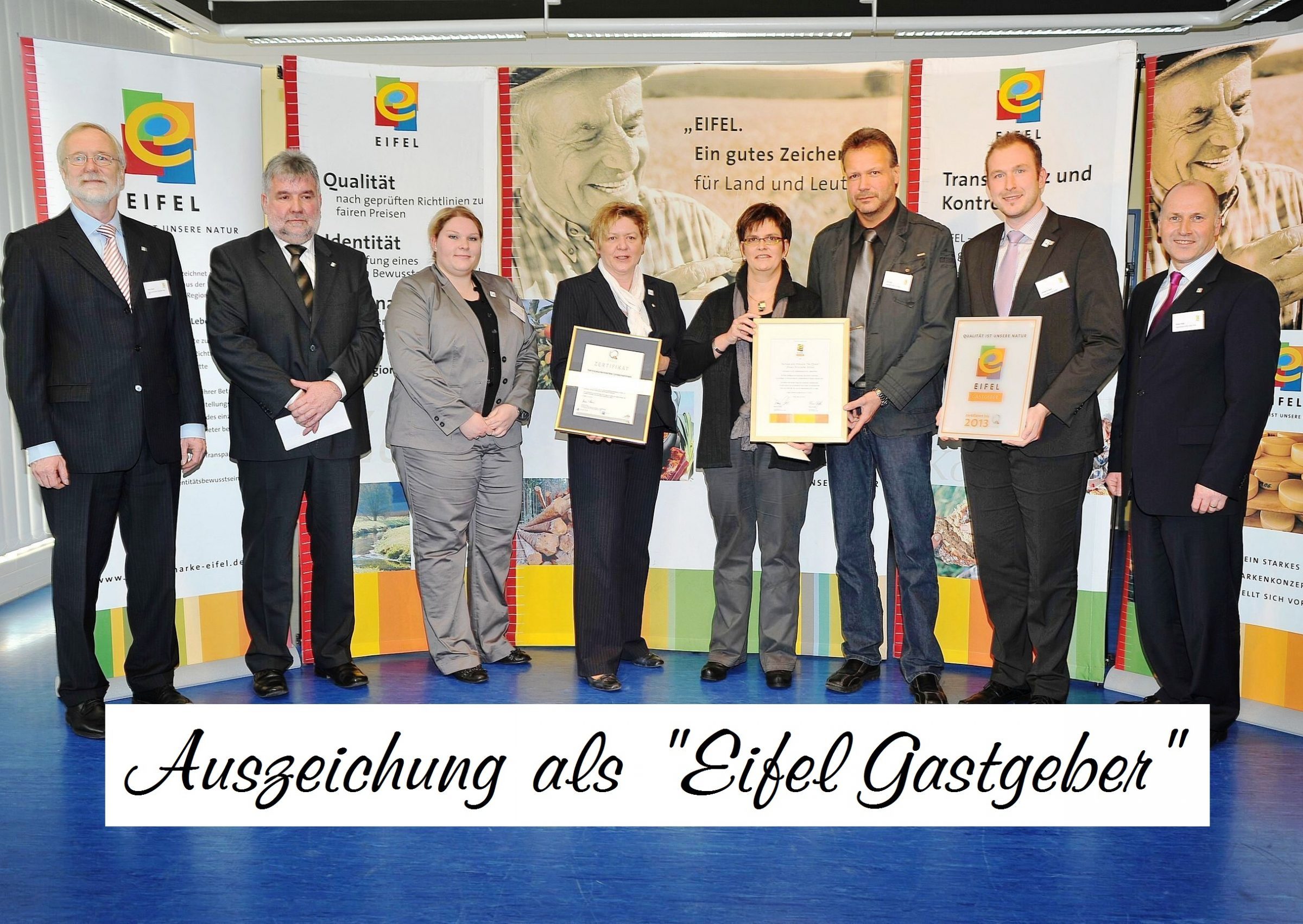Auszeichnung als Eifel Gastgeber der Regionalmarke Eifel